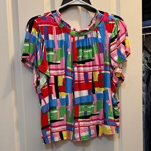 Pants Store Size M Colorful Blouse